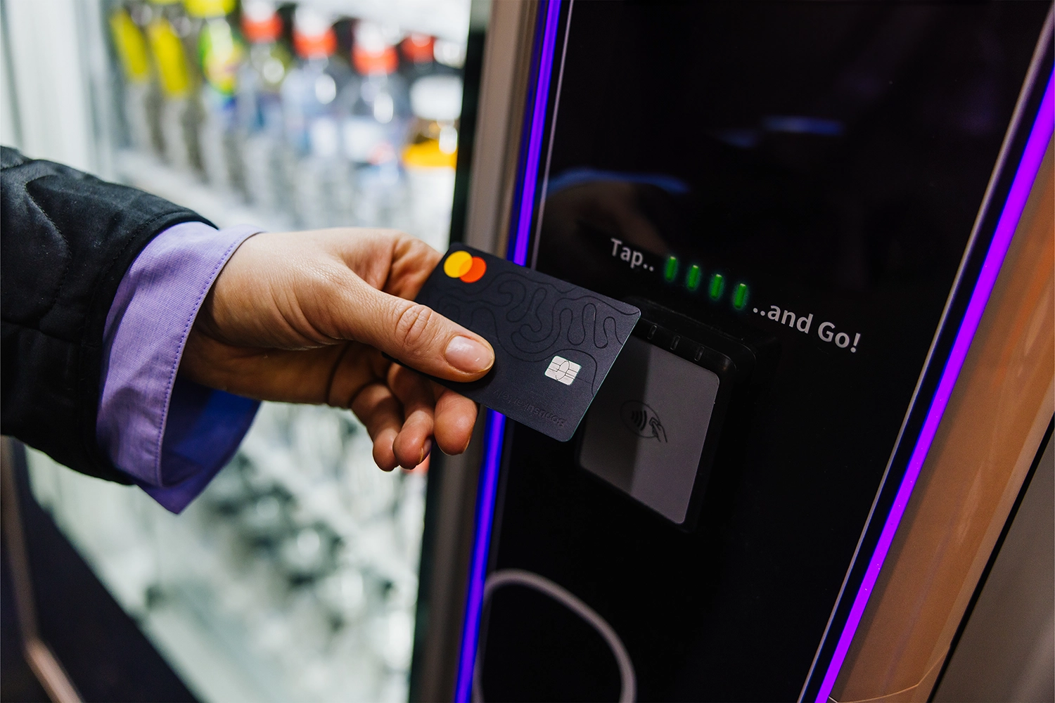 Credit card reader for vending machines
