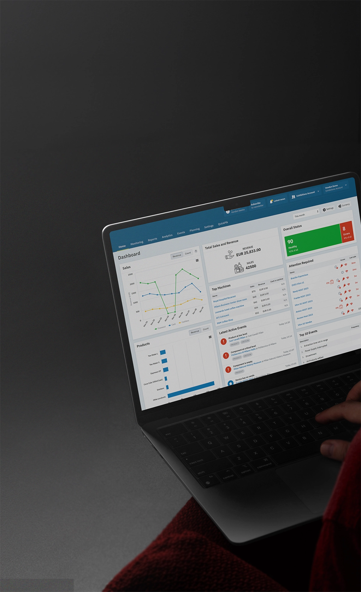 Telemetry platform on laptop