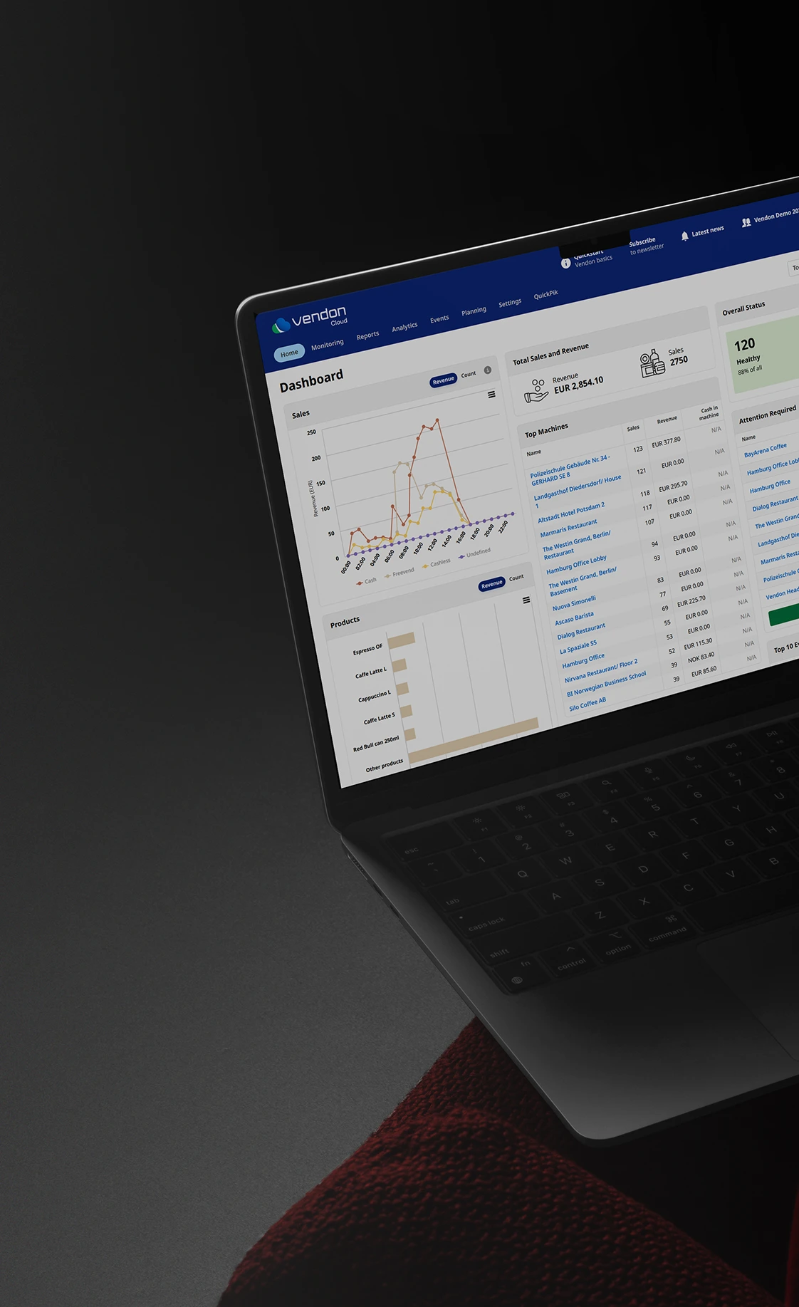 Vendon Cloud connectivity